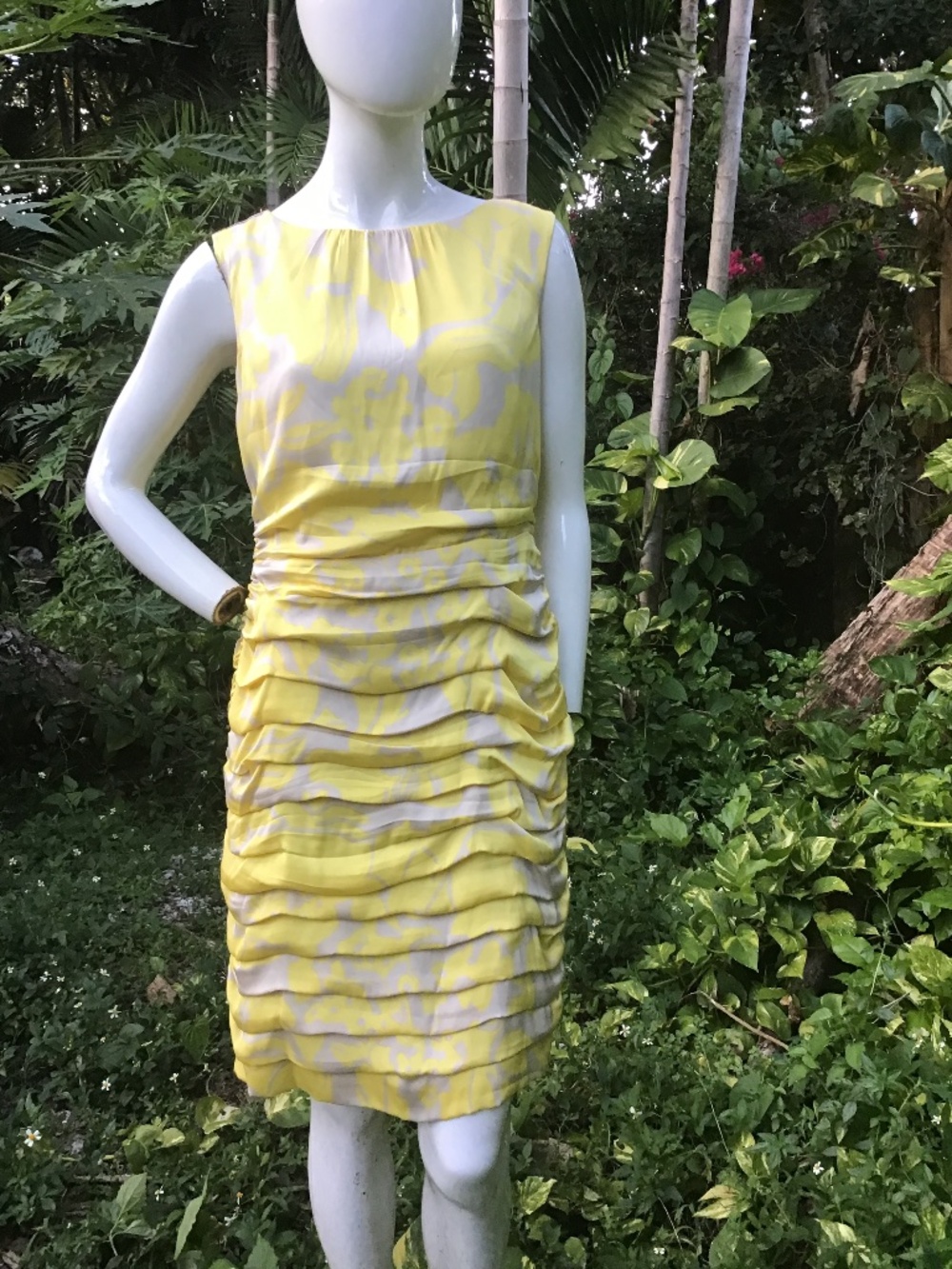 Vintage silk sleeveless dress